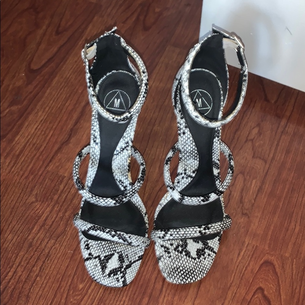 Missguided Snakeskin Sandal heels